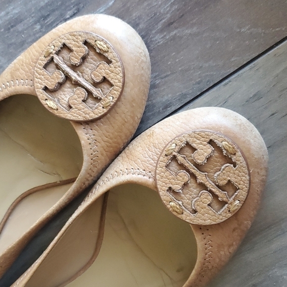 Tory Burch Womens Reva Logo Ballet classic Flats shoes sz 7M - Picture 10 of 12
